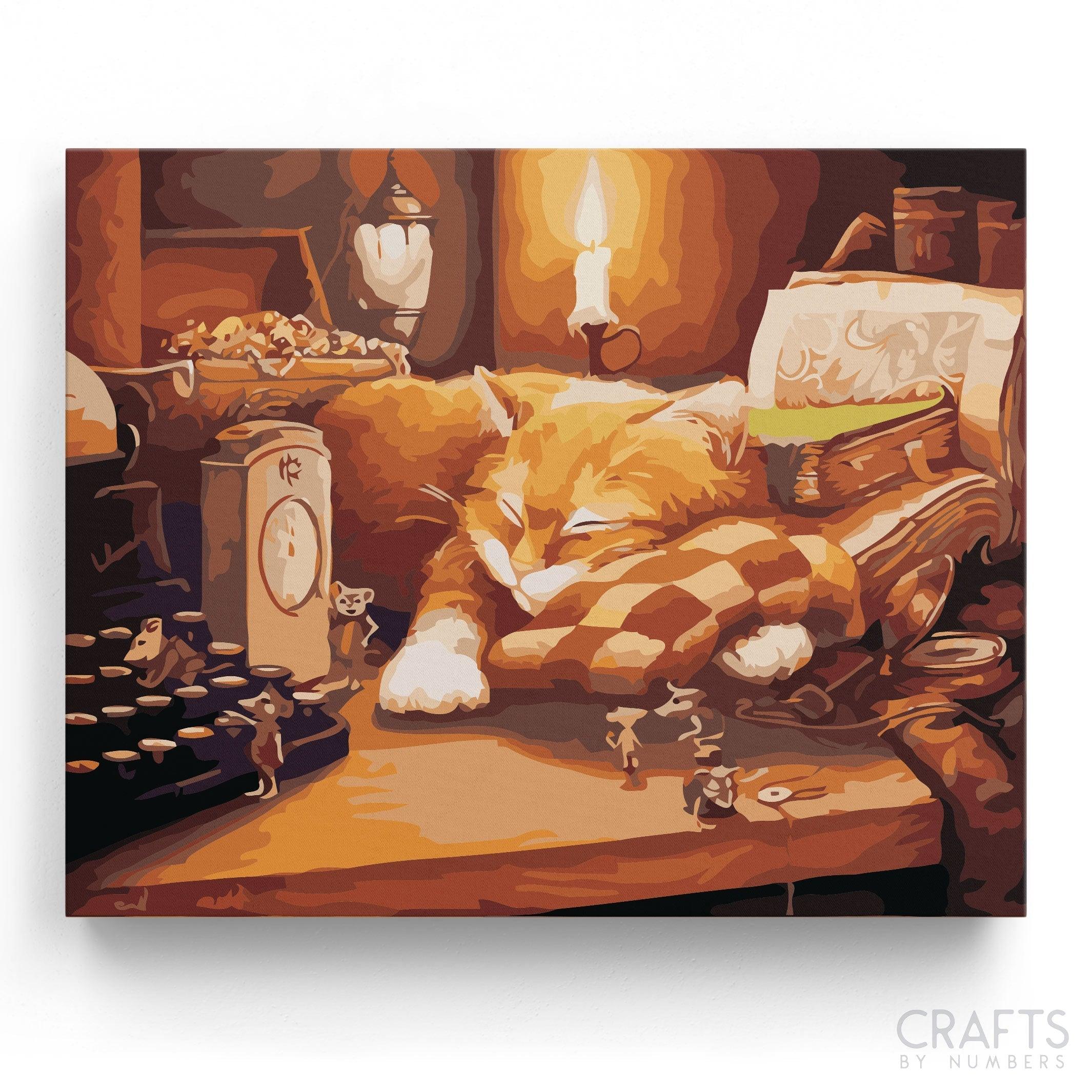 Sleeping Cat – Crafty By Numbers